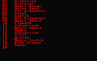 Chaos - The War of the Wizards atari screenshot